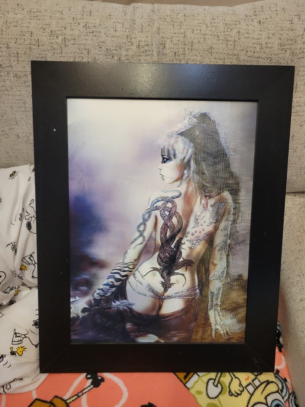 Fantasy Luis Royos 3 in 1 Hologram Poster Framed